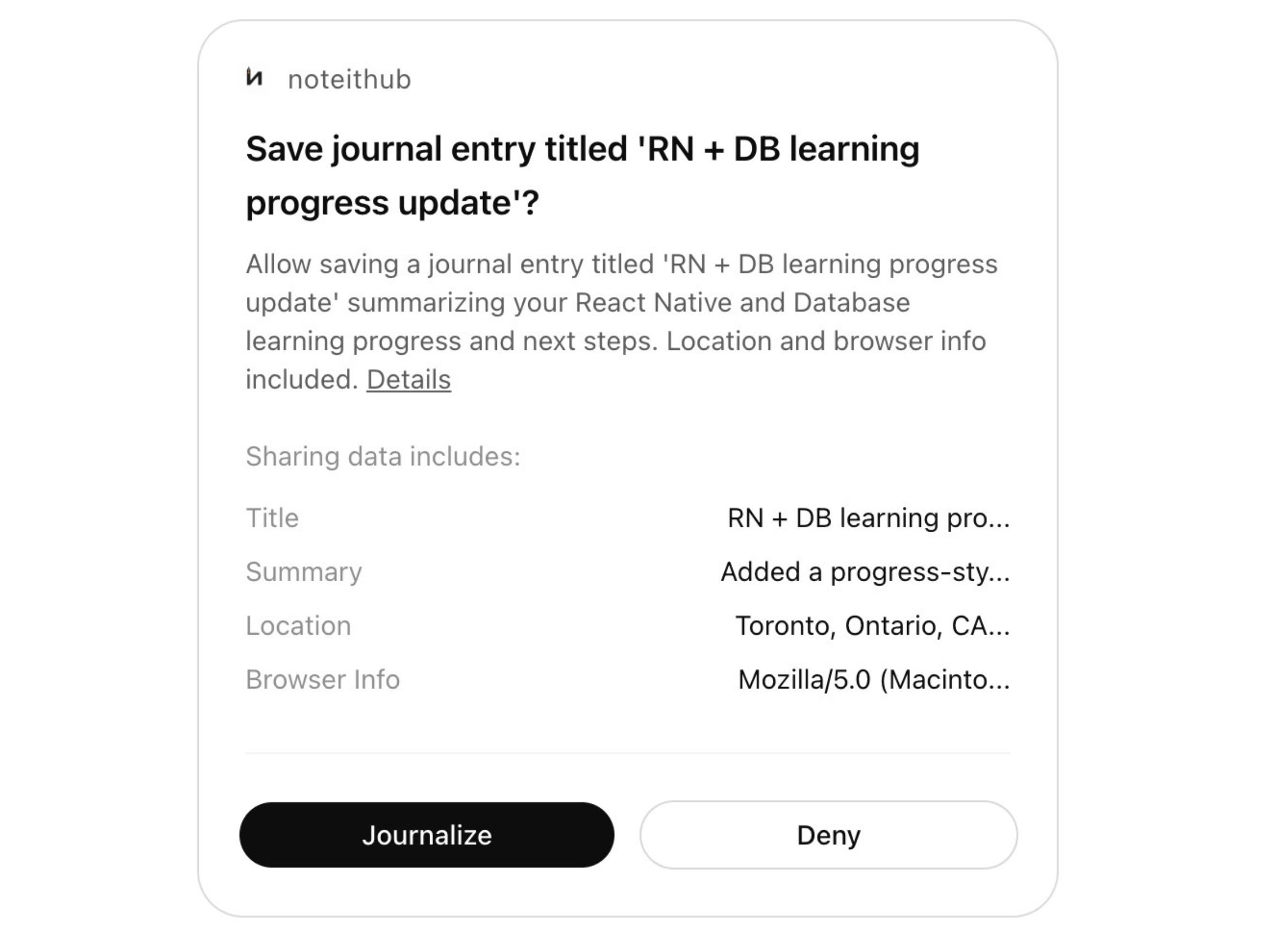 AI conversation journal with searchable summaries and decisions